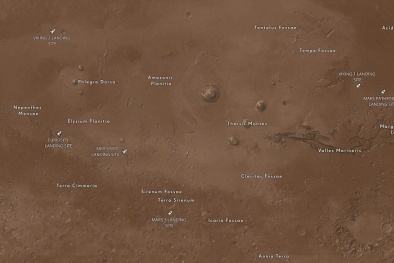 Khám phá bề mặt Sao Hỏa nhờ bản đồ Mapbox 'siêu nét' 