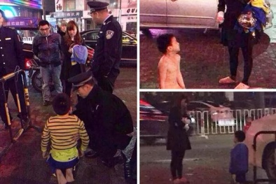 Lột quần áo, bắt con quỳ dưới thời tiết âm 5 độ để răn dạy