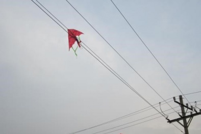 Đồng Nai: Thả diều mắc vào dây diện, điện giật cháy da