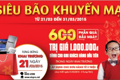 VinPro khuyến mại lớn ngày khai trương