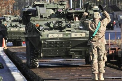 Đoàn thiết giáp Mỹ rầm rộ diễu hành hơn 1.700km