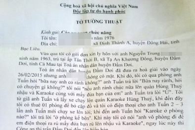 Xem xét cách chức thẩm phán vào nhà nghỉ với đương sự