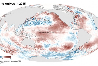 Năm 2015, nhiệt độ Trái Đất tăng lên mức kỉ lục