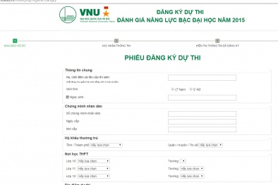 Kỳ thi THPT Quốc gia 2015: Những điều cần biết về kỳ thi vào ĐH Quốc gia Hà Nội