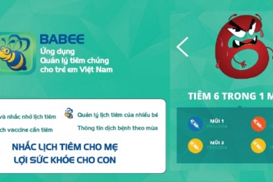 Ứng dụng nhắc nhở lịch tiêm chủng cho trẻ em trên smartphone 