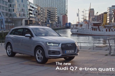 Xe Audi Q7 e-tron 2016 ra mắt công nghệ điện cắm sạc