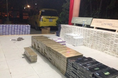 TP.HCM: Bắt gần 8500 bao thuốc lá lậu trên đường vận chuyển