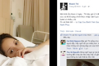 Khánh Thi vào viện sau lùm xùm yêu học trò kém 12 tuổi