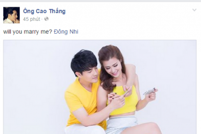 Fan Việt thích thú khi Đông Nhi chấp nhận lời cầu hôn của Ông Cao Thắng