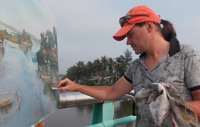 Cảnh sắc thôn quê Việt Nam hớp hồn họa sĩ người Nga