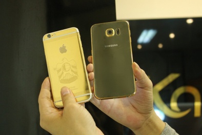 Chiêm ngưỡng cặp đôi Samsung Galaxy S6 và S6 Edge mạ vàng ở Việt Nam