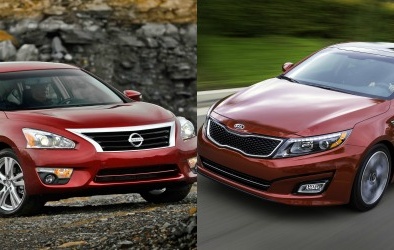Người dùng đắn đo giữa ô tô gia đình Kia Optima và Nissan Altima