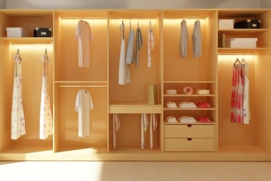 Bí quyết sắp xếp tủ quần áo rước tài lộc về nhà 