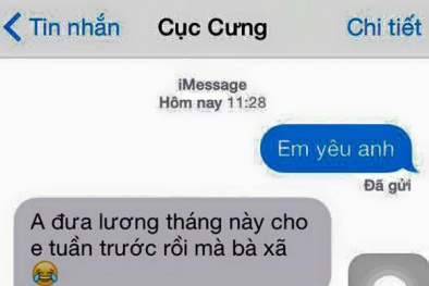 Cười 'rơi hàm' với trào lưu 'em yêu anh'!