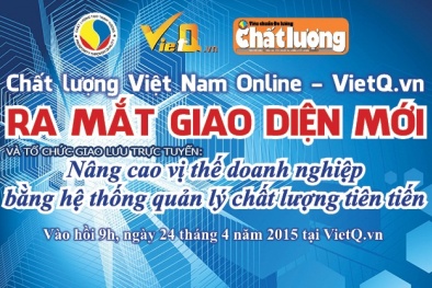 Chất lượng Việt Nam - VietQ.vn ra mắt giao diện mới và tổ chức giao lưu trực tuyến