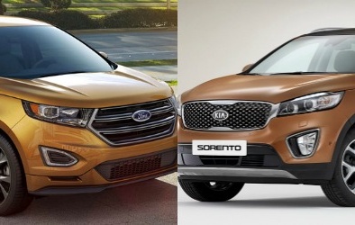 SUV thể thao Ford Edge và Kia Sorento: Cạnh tranh cân sức 