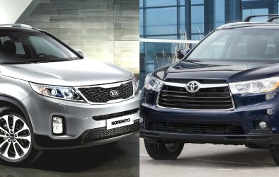Kia Sorento ‘đụng độ’ Toyota Highlander trong dòng xe gia đình