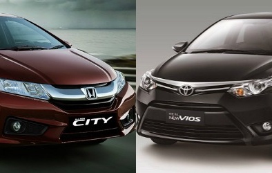 Honda City và Toyota Vios cạnh tranh ‘ngôi vua’ dòng sedan nhỏ
