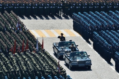 Toàn cảnh lễ duyệt binh nhân Ngày Chiến thắng tại Quảng trường Đỏ 