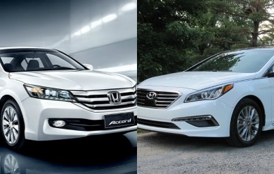 Đọ sức hút của sedan cỡ trung Honda Accord và Hyundai Sonata