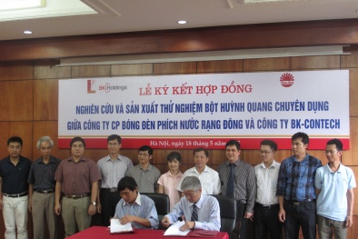 Liên kết nghiên cứu và sản xuất thử nghiệm bột huỳnh quang chuyên dụng