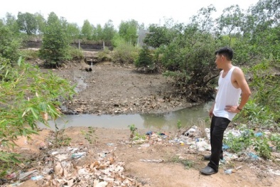 Phát hiện xác 4 học sinh chết đuối kẹt trong rạch nước gần nhà