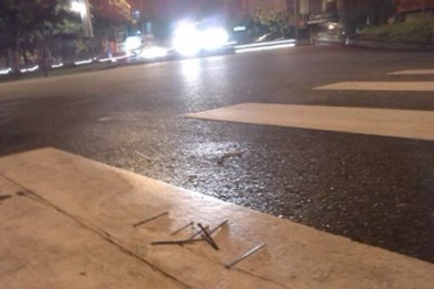 Cố ý rải đinh trên đường bộ có thể bị phạt 12 năm tù