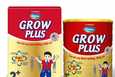 Dielac Grow Plus - Đặc chế cho trẻ suy dinh dưỡng thấp còi