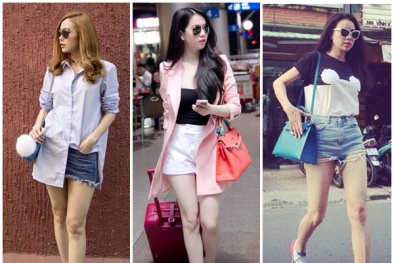 Bí kíp mặc quần short đẹp như sao Việt