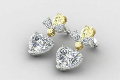 Cận cảnh đôi hoa tai triệu đô đại gia Dũng Lò Vôi tặng vợ