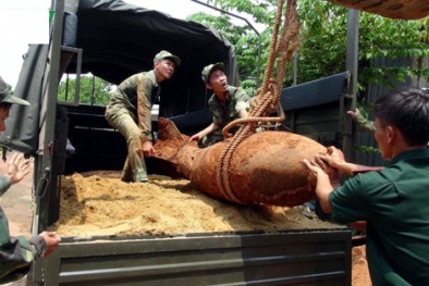 Bình Phước: Di dời thành công quả bom phá hầm nặng gần 300kg