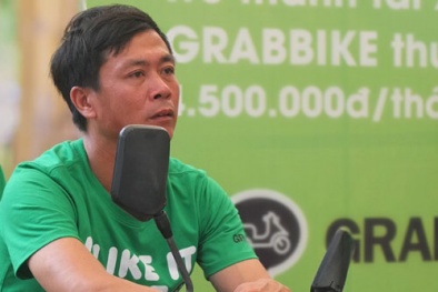 Sếp GrabTaxi cam kết thu nhập xe ôm không dưới 4,5 triệu đồng