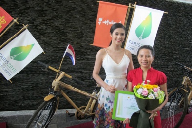 Hoa hậu Ngọc Hân chung tay cùng giới trẻ chống biến đổi khí hậu