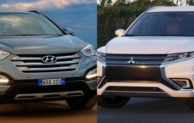 Hyundai Santa Fe đọ ‘sức nóng’ cùng Mitsubishi Outlander