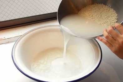 5 mẹo làm sạch cực hay với nước vo gạo