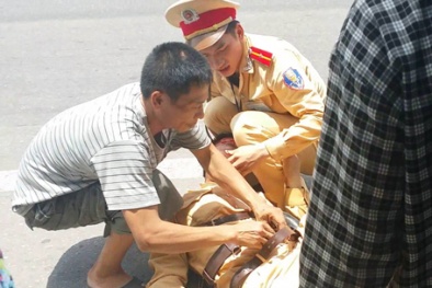 Hà Tĩnh: Hai kẻ tông xe vào cảnh sát giao thông từng có tiền án