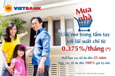VietBank cho vay 100% vốn để xây dựng, sửa chữa nhà