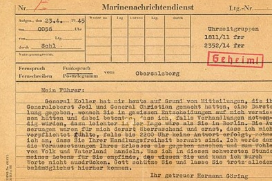 Bán đấu giá bức thư mang tin tử đến cho trùm Phát xít Hitler