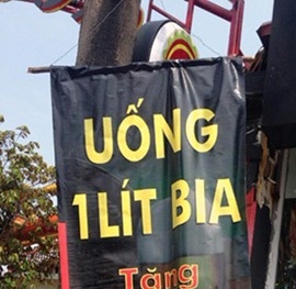 Uống bia, mua điện thoại được khuyến mại xăng