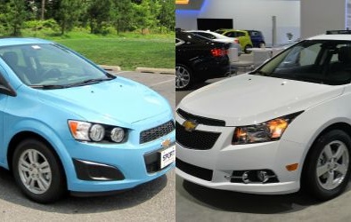 Chevrolet Sonic và Chevrolet Cruze: Lựa chọn thú vị trong dòng xe nhỏ