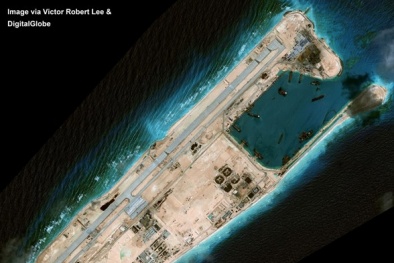 Trung Quốc hoàn thành xây dựng đường băng trái phép tại Trường Sa