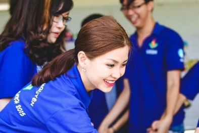 Á hậu Diễm Trang tích cực tham gia chiến dịch Mùa hè xanh 2015