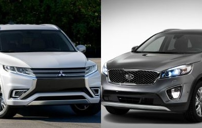 Mitsubishi Outlander và Kia Sorento tranh tài trong phân khúc SUV