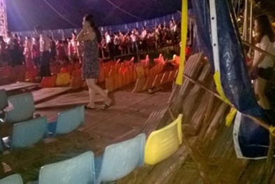Hải Dương: Đang xem xiếc bất ngờ rạp sập làm nhiều người nhập viện cấp cứu 