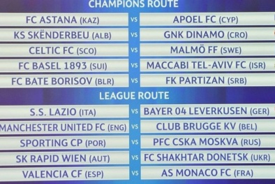 Man Utd 'dễ thở' khi bốc thăm play-off Champions League 2015-16