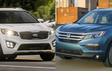 Honda Pilot và Kia Sorento: Xe tầm trung ‘ăn khách’