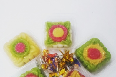 Bánh trung thu handmade đủ loại mầu sắc lên ngôi