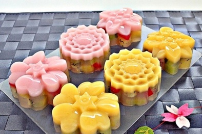 Cách làm bánh trung thu rau câu trái cây thơm ngon, độc đáo