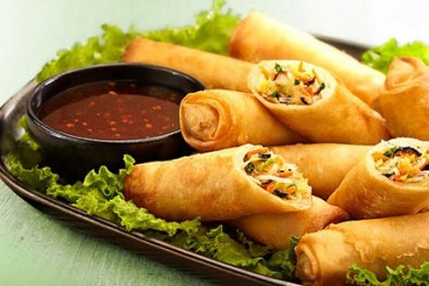 Cách làm nem rau củ cho mâm cơm chay cúng rằm tháng 7