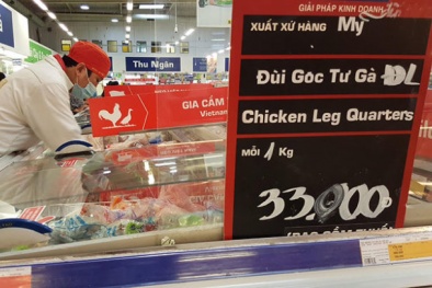 Phát hiện 17 mẫu thịt đùi gà Mỹ có kháng sinh